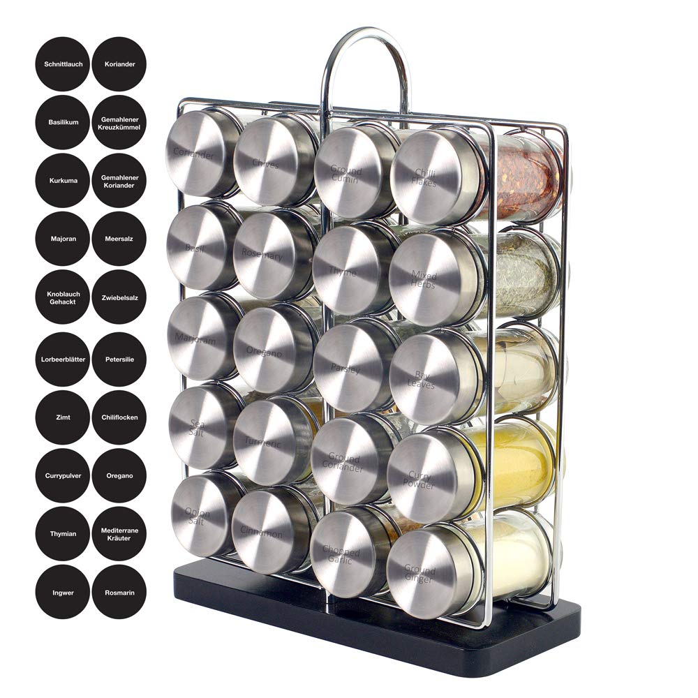 Wood+SS spice rack - Weifang HongYu International Trading Co., Ltd.