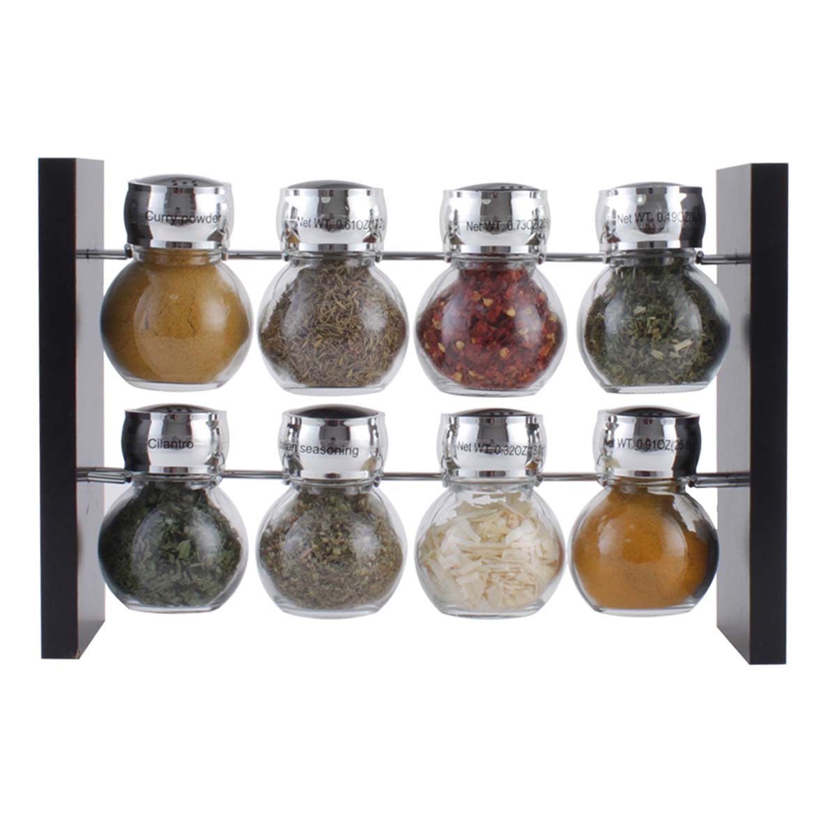 Wood+SS spice rack - Weifang HongYu International Trading Co., Ltd.